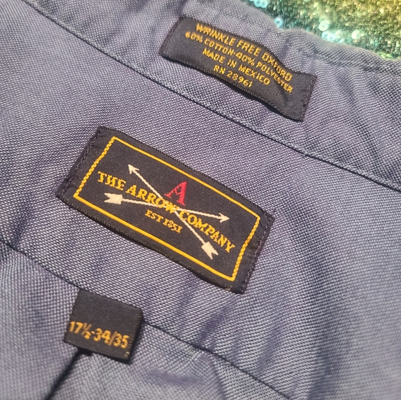 The Arrow Company Cropped button-up shirt IGC Size Large - Picture 6 of 6